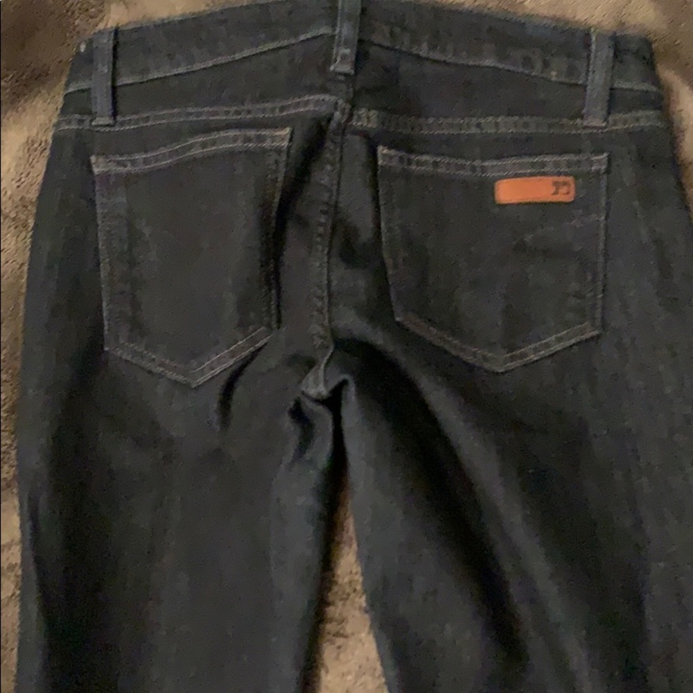 Joe’s dark washed straight leg jeans